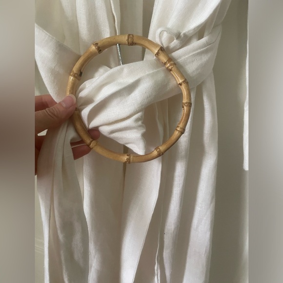 Brand New Daily Sleeper White Linen Belted Robe/Dress - Picture 4 of 8